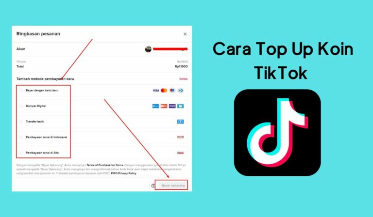 Cara Top Up Koin Tiktok