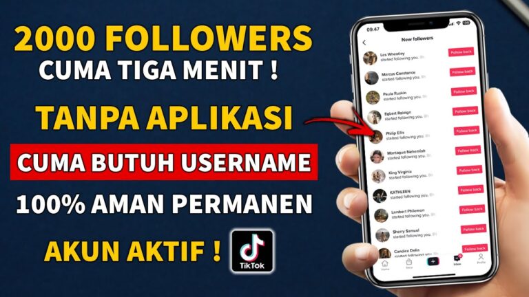 Cara Naikin Follower Tiktok