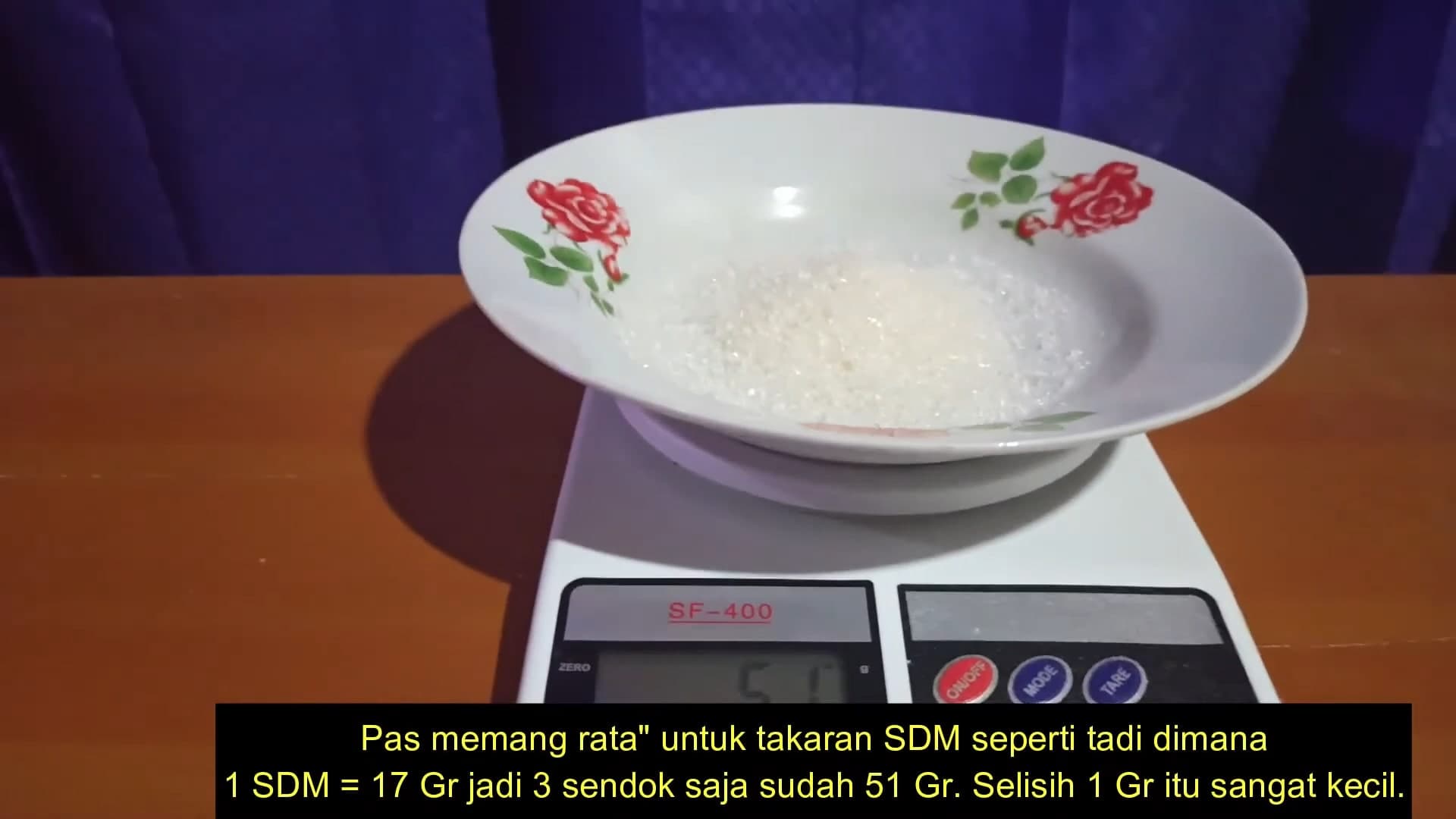 50 Gram Gula Berapa Sendok