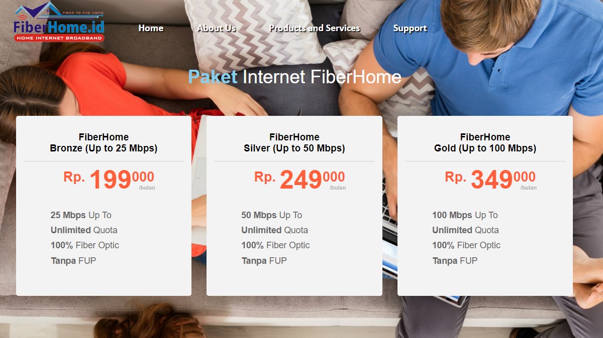 harga wifi fiberhome perbulan 